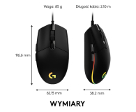 LOGITECH G102 Lightsync Gaming Mouse czarna 910-005823 - 574603 - zdjęcie 12